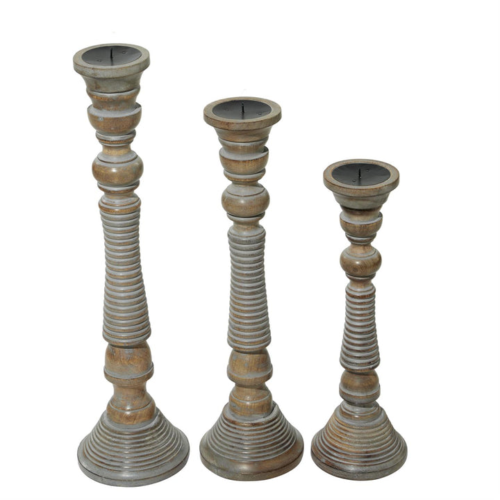 Gray Candle Stick Set