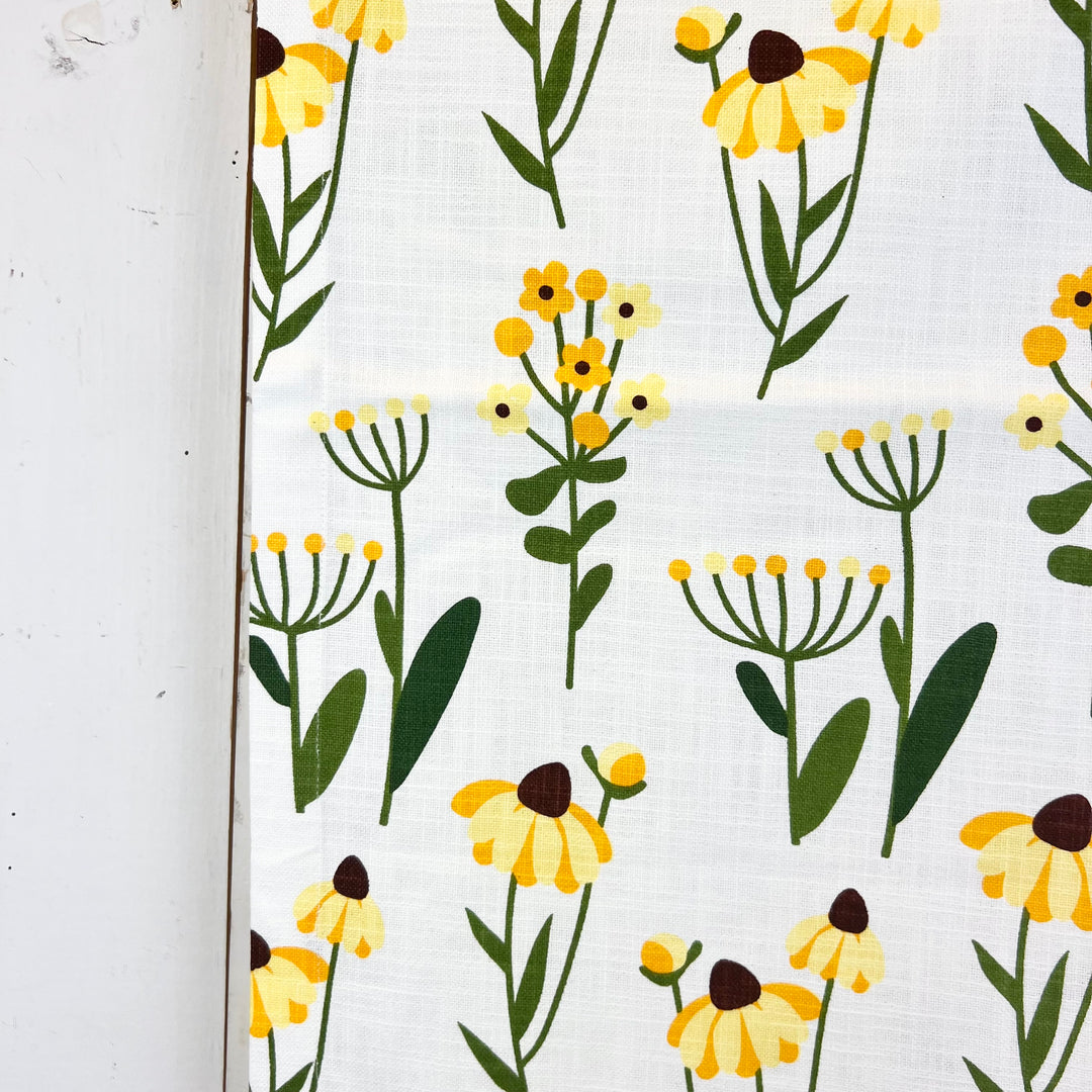 Yellow Floral Table Runner