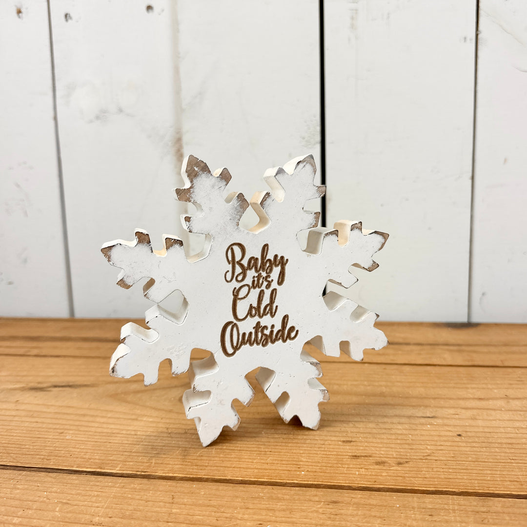 Reversible Snowflake Signage