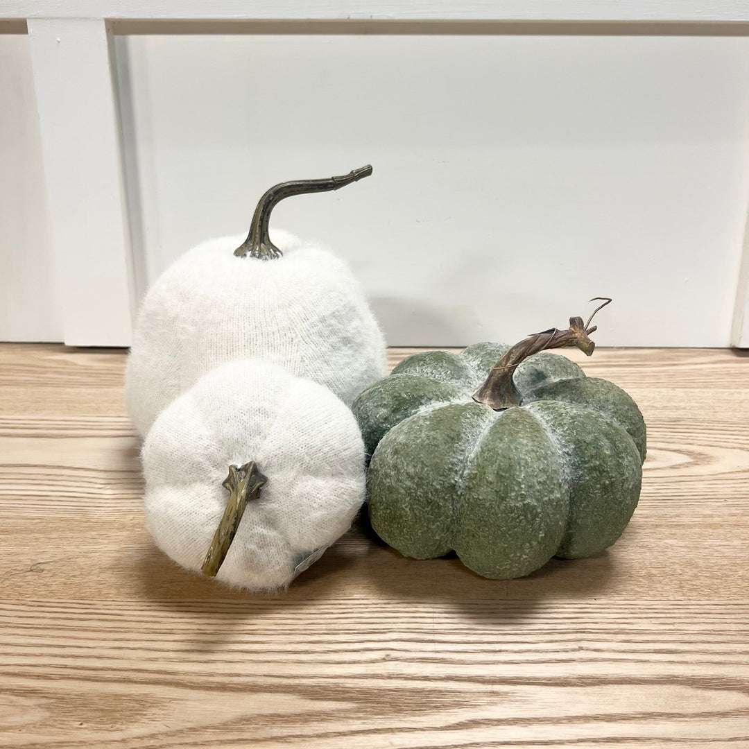 Textured Green Pumpkins