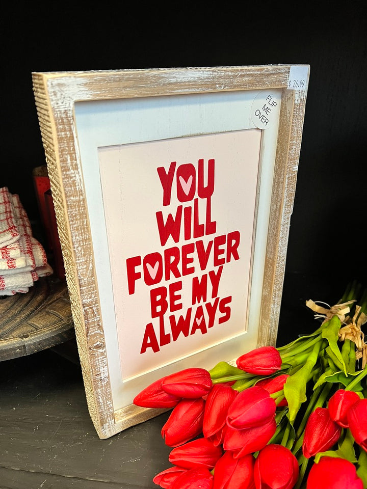 You Will Forever... / Let the Shenangigans... Wooden Sign