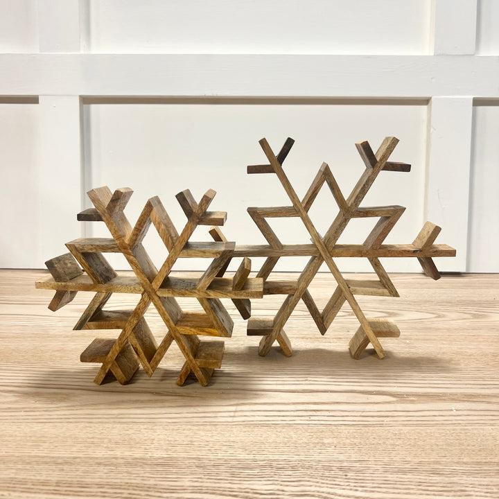 Mango Wood Snowflakes