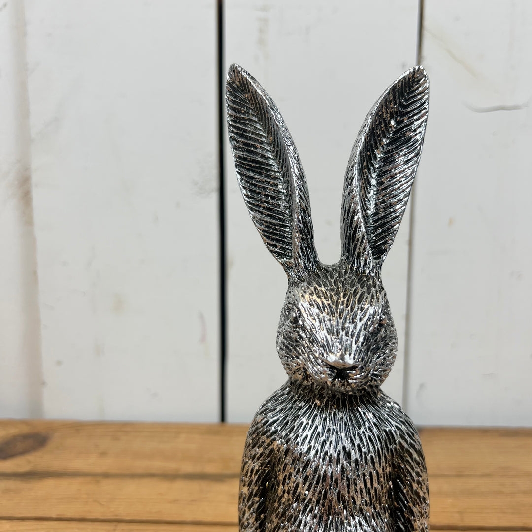 Silver Resin Bunny