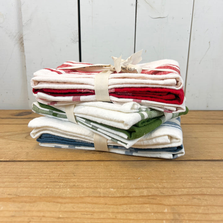 Classic Dishtowel Set Of 3 - Three Colors Available