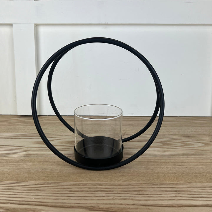 Black Ring Candle Holder, 2 sizes available