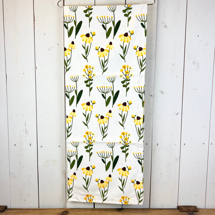 Yellow Floral Table Runner