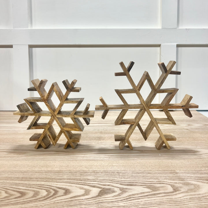 Mango Wood Snowflakes