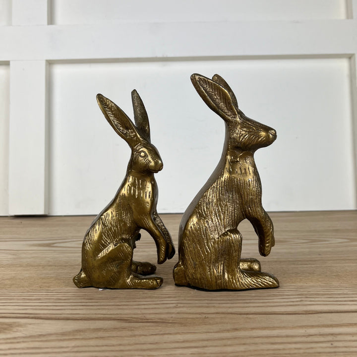 Standing Rabbit, Antique Gold Finish