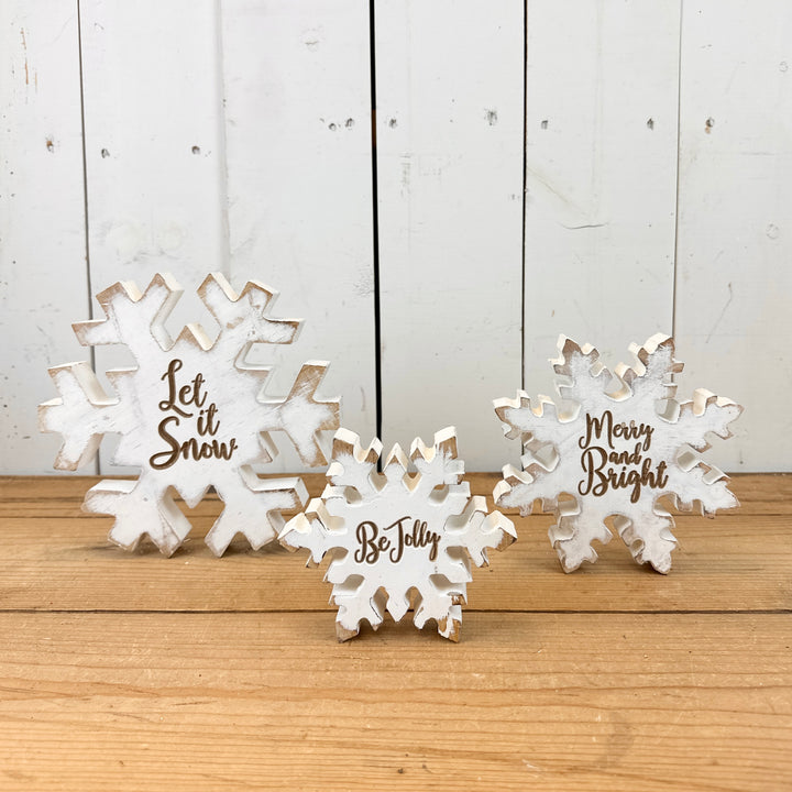 Reversible Snowflake Signage