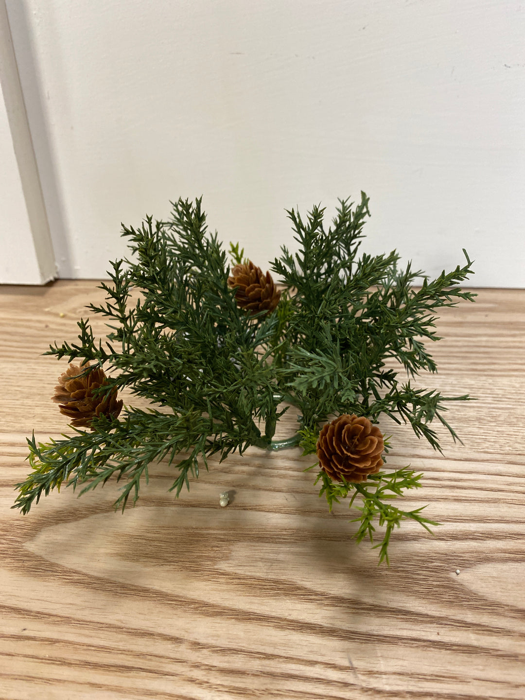 1.25" Frosted Arborvitae Candle Ring