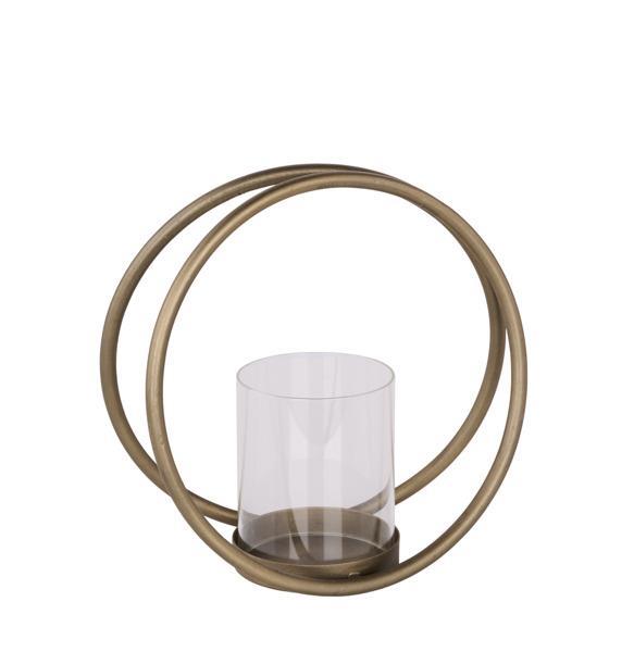 Champagne Gold Ring Candle Holder, 2 sizes available