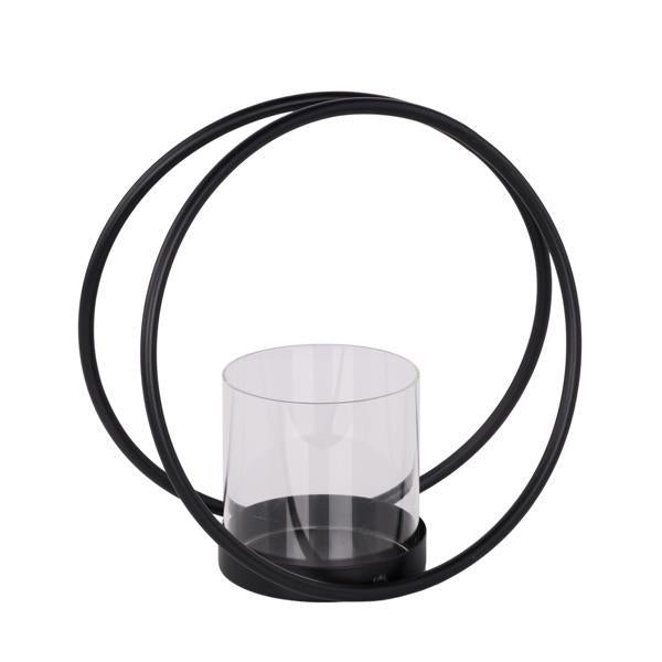 Black Ring Candle Holder, 2 sizes available