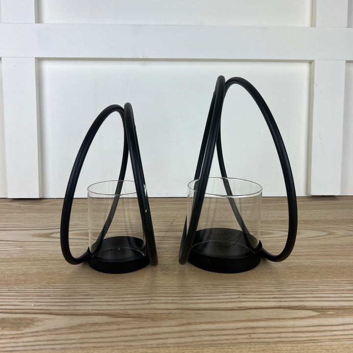 Black Ring Candle Holder, 2 sizes available