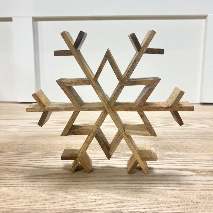 Mango Wood Snowflakes