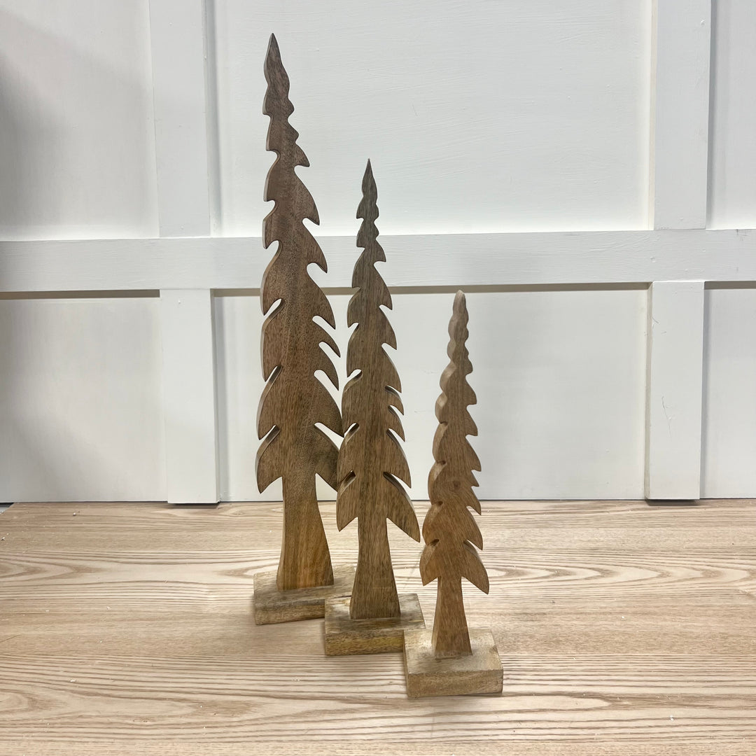 Dark Forest Green Mango Wood Trees