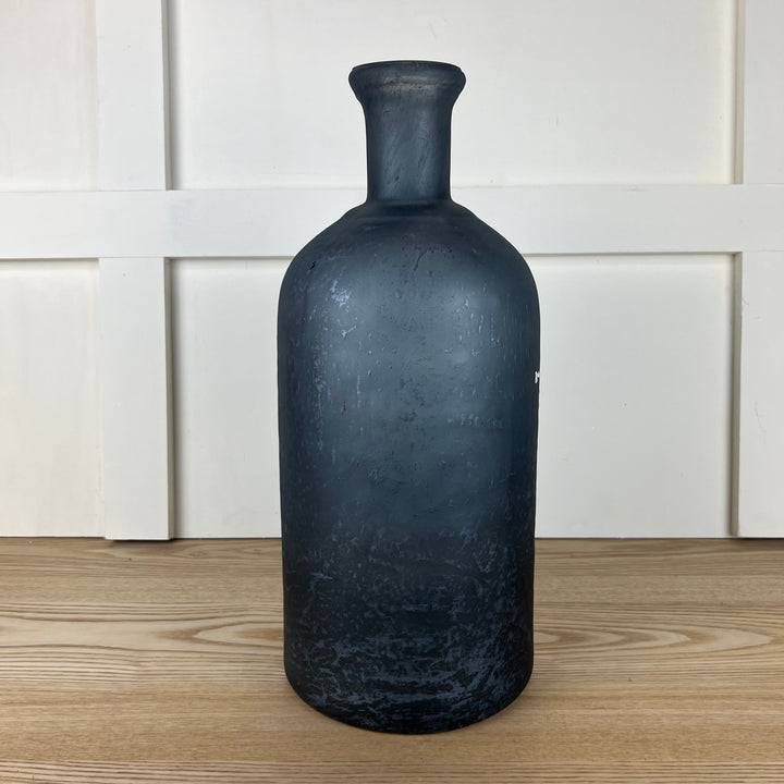 Blue Glass Bottles - Two Sizes