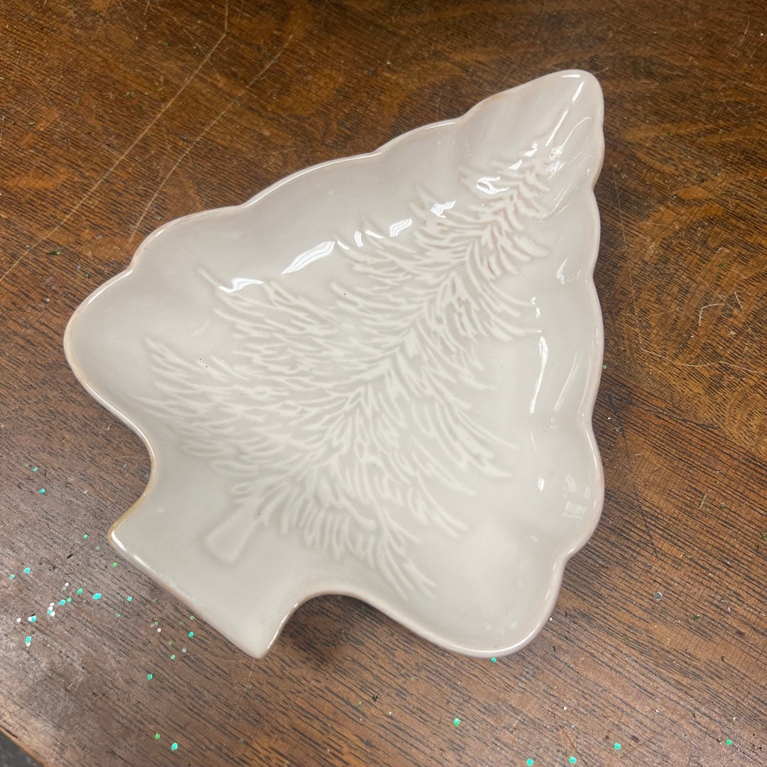 Christmas Tree Stoneware Plate