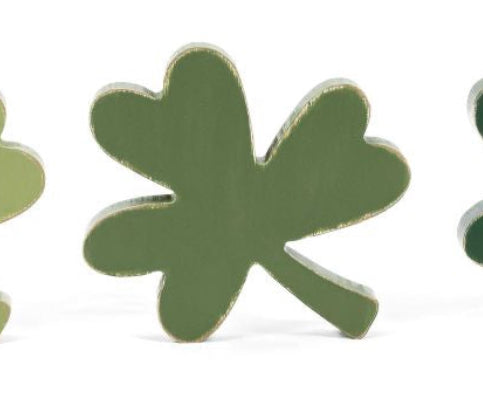 Wooden Clovers - Three Colors