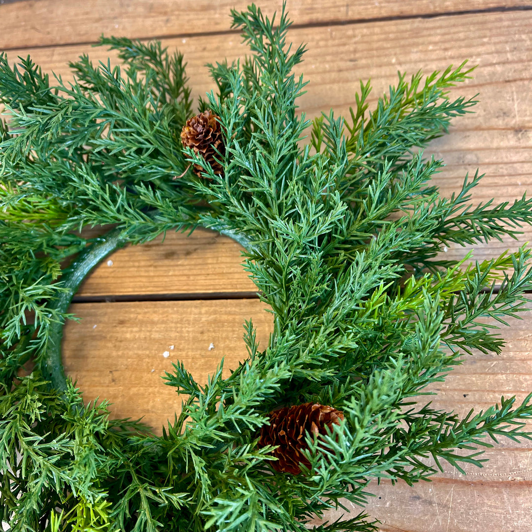 4” Arborvitae Candle Ring