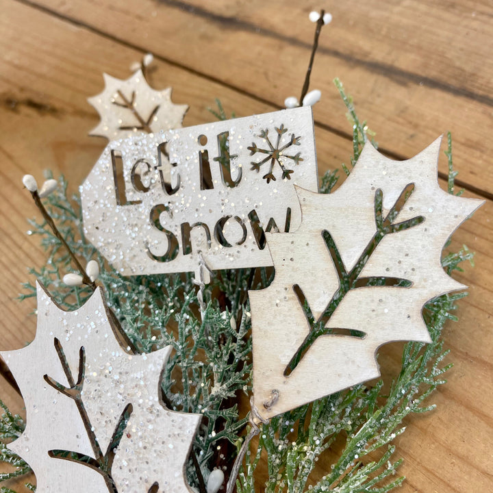 Laser Cut “Let it Snow” Stem