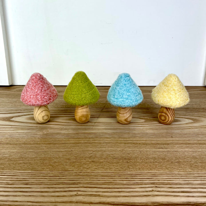 Colorful Felt Mushrooms