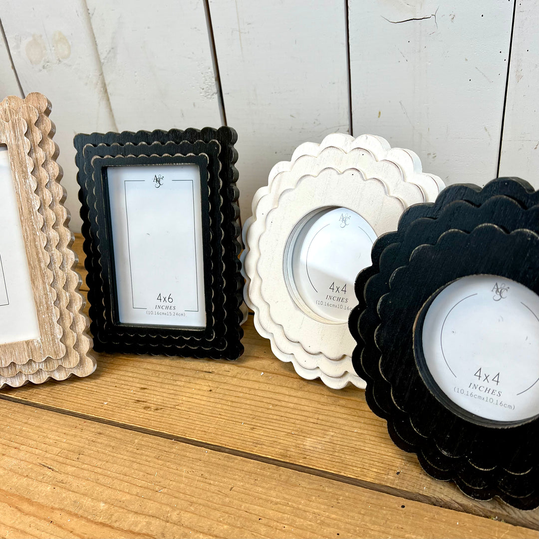 Wooden Scallop Frames