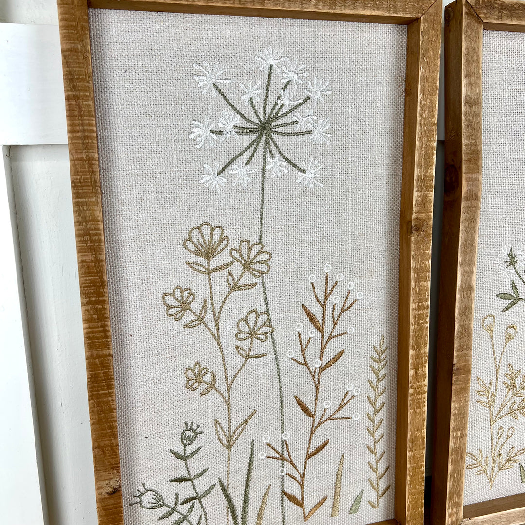 Canvas Wildflower Print Set of 2