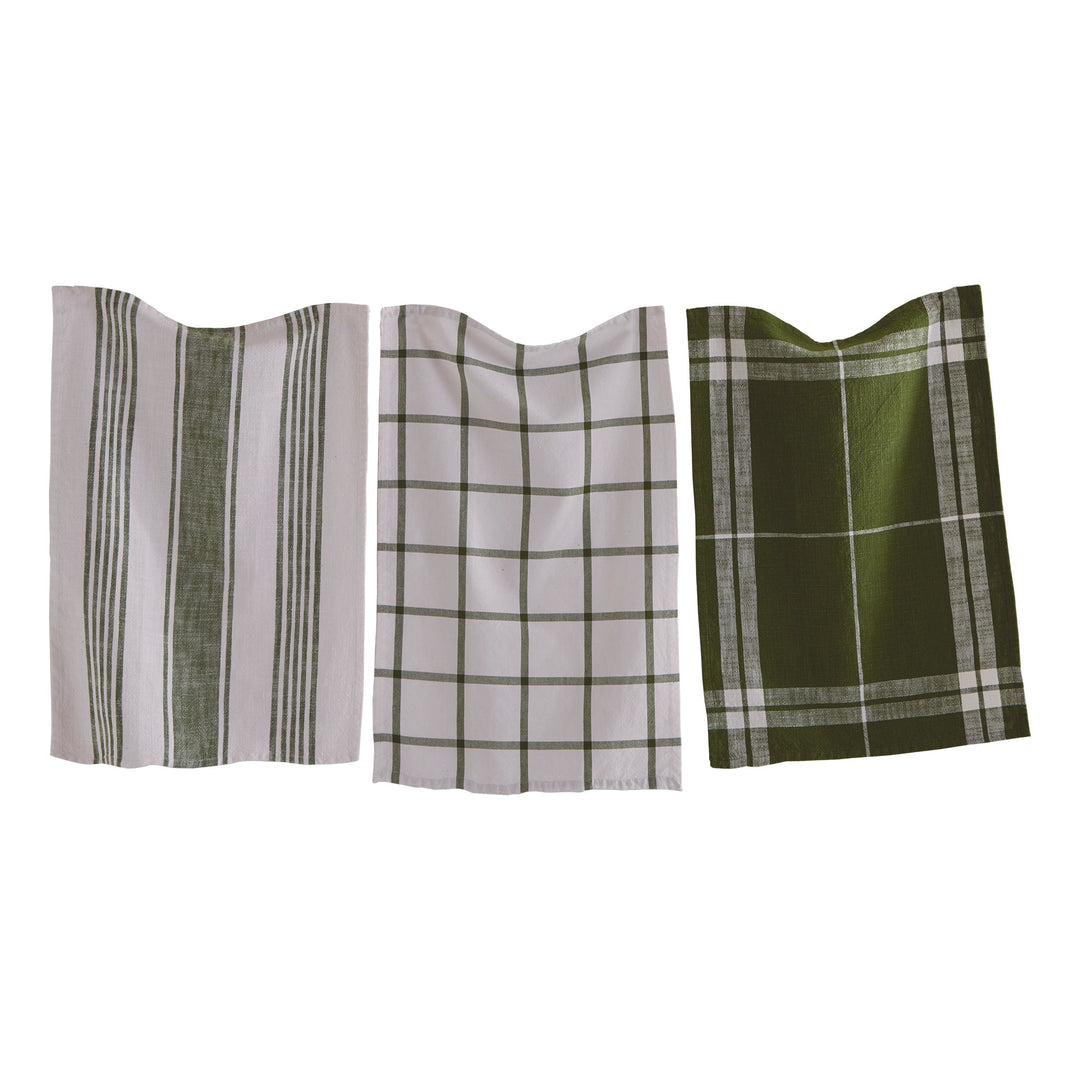 Classic Dishtowel Set Of 3 - Green