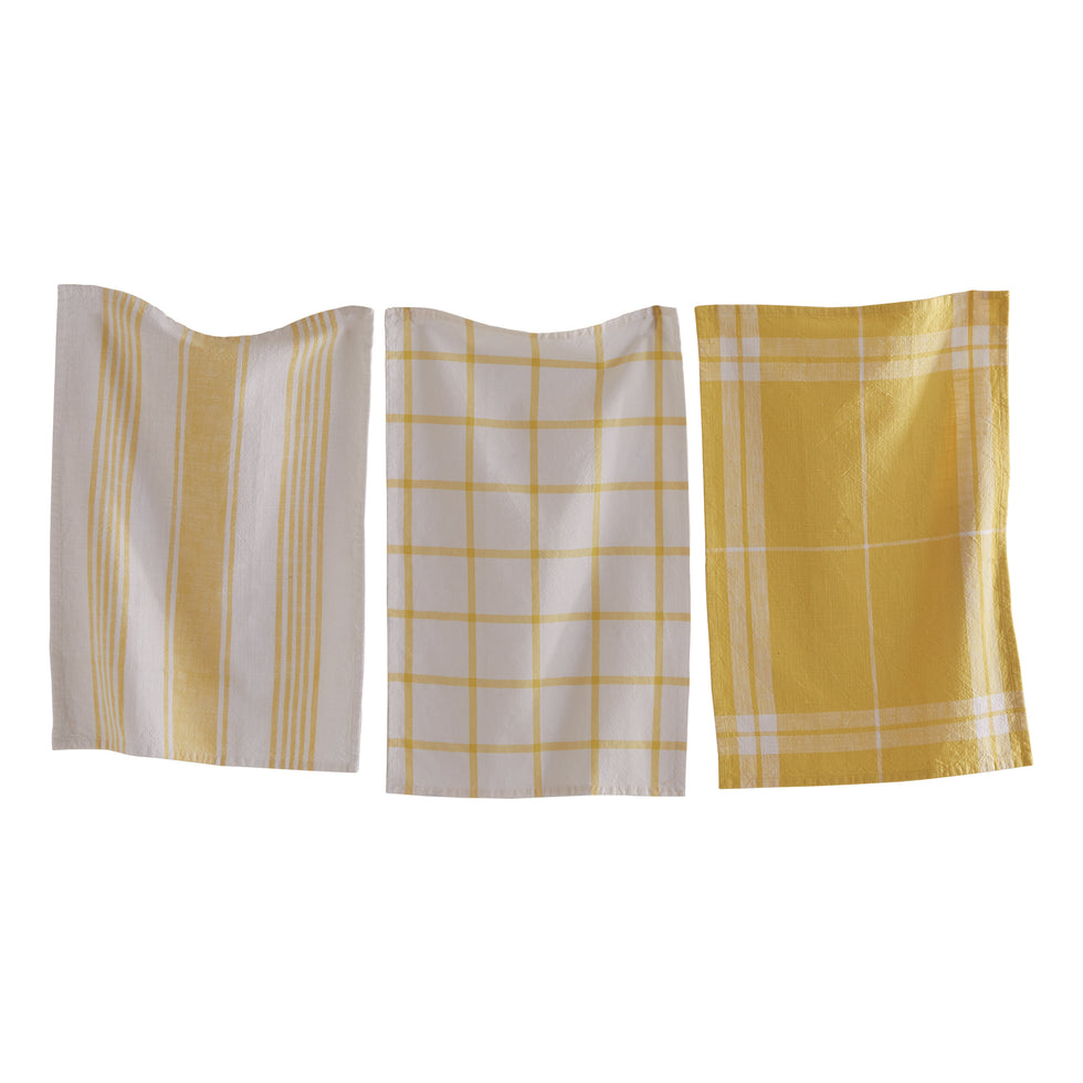 Classic Dishtowel Set Of 3 - 4 Colors Available