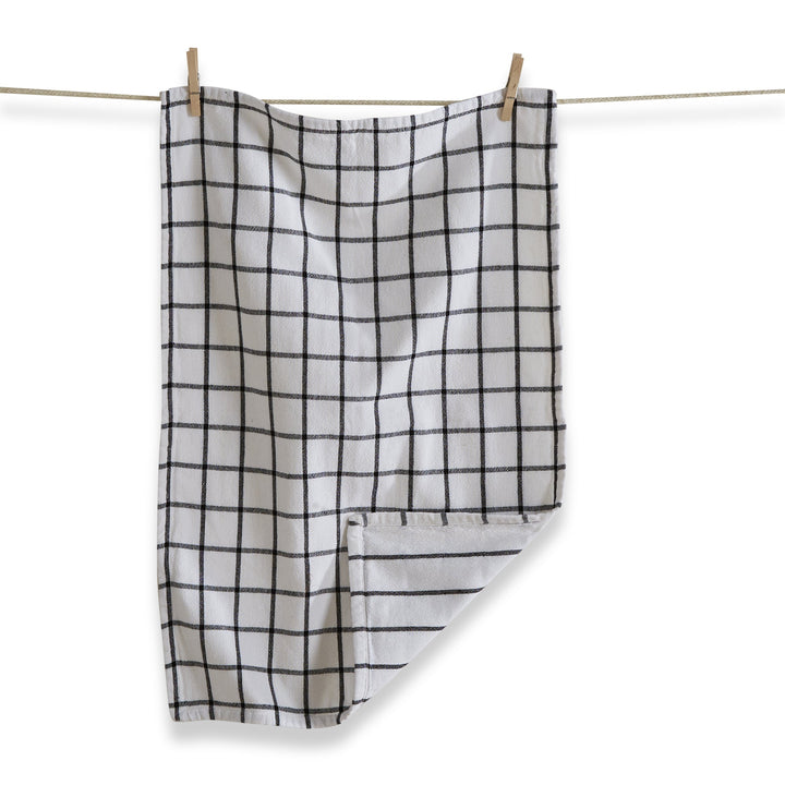 Classic Double Cloth Dishtowel - Black