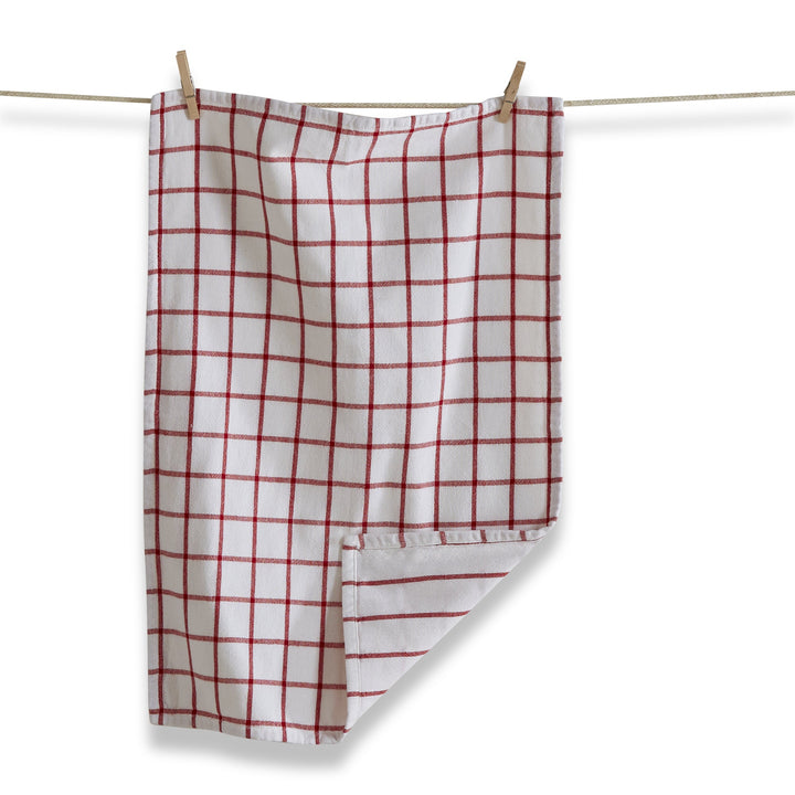 Classic Double Cloth Dishtowel - Red