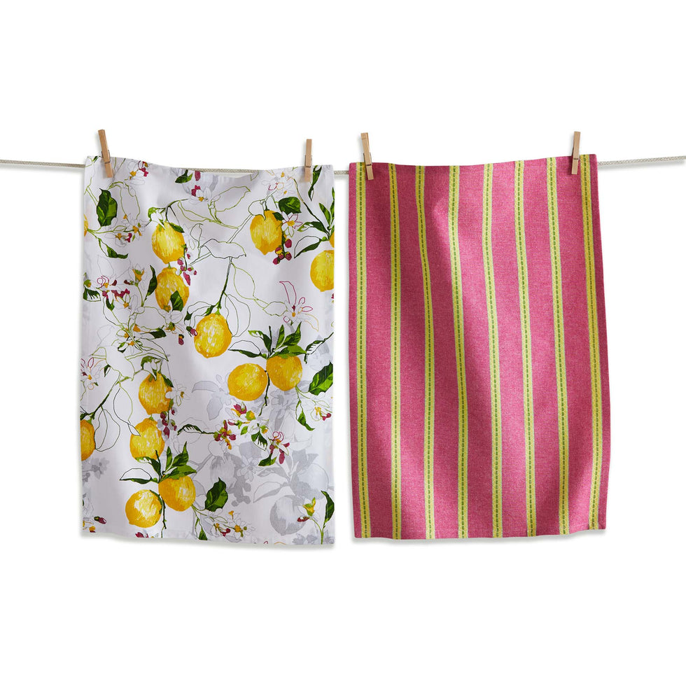 Spring Set of 2 Dishtowels, 3 styles