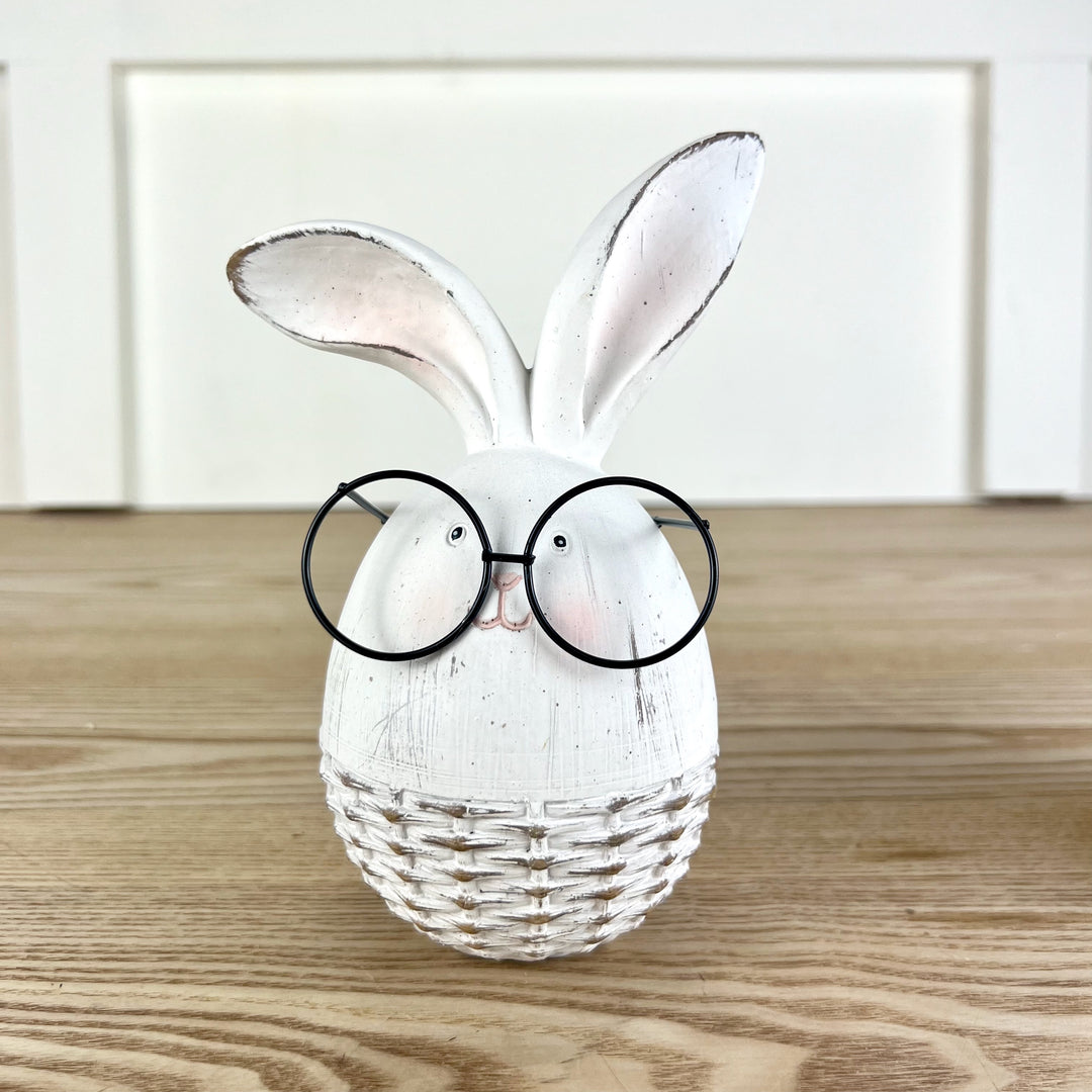 Bunny Egg with Glasses, 2 Styles