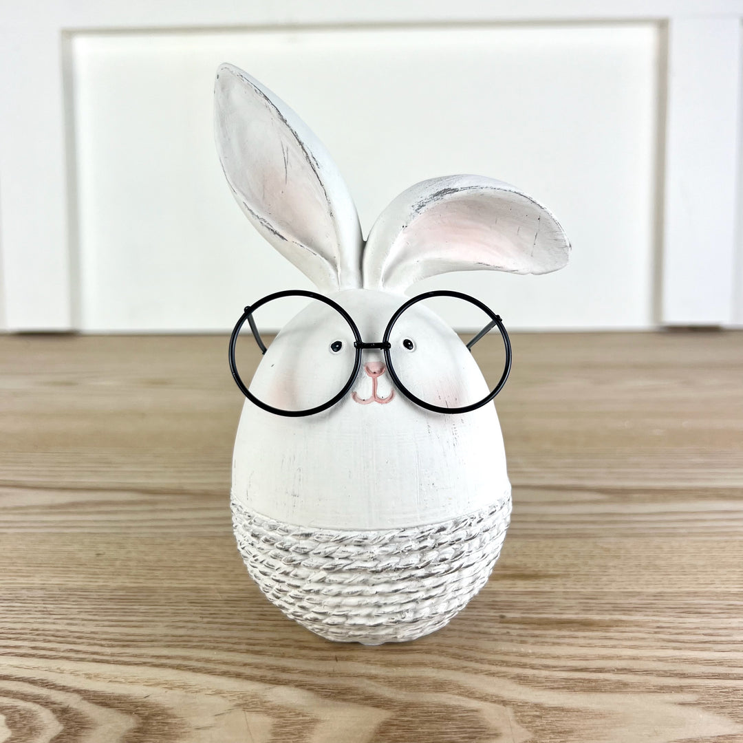 Bunny Egg with Glasses, 2 Styles