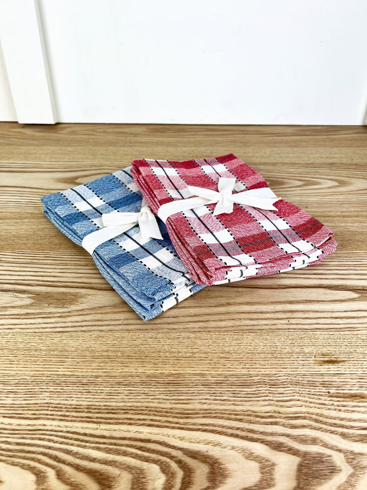 Stripe & Plaid Dishtowel Set Of 2, 2 colors available