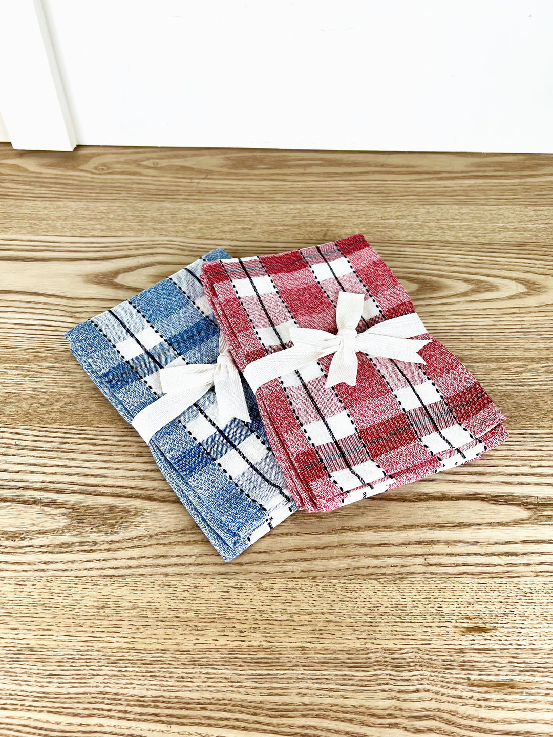 Stripe & Plaid Dishtowel Set Of 2, 2 colors available