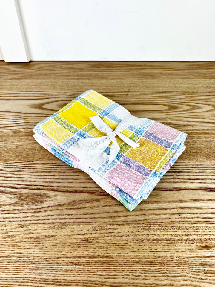 Eastertide Check Dishtowel Set Of 2