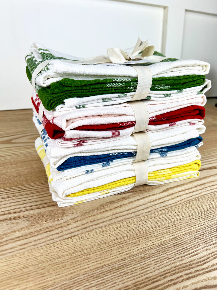 Classic Dishtowel Set Of 3 - 4 Colors Available