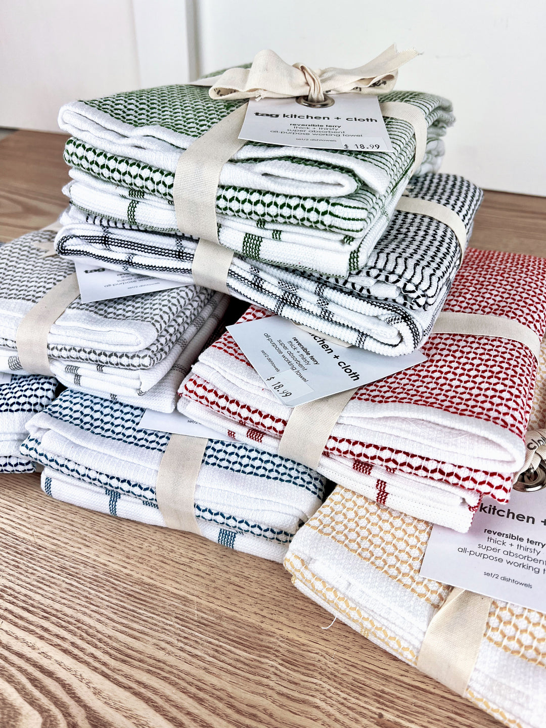 Classic Terry Dishtowel Set Of 2 - 7 Colors Available