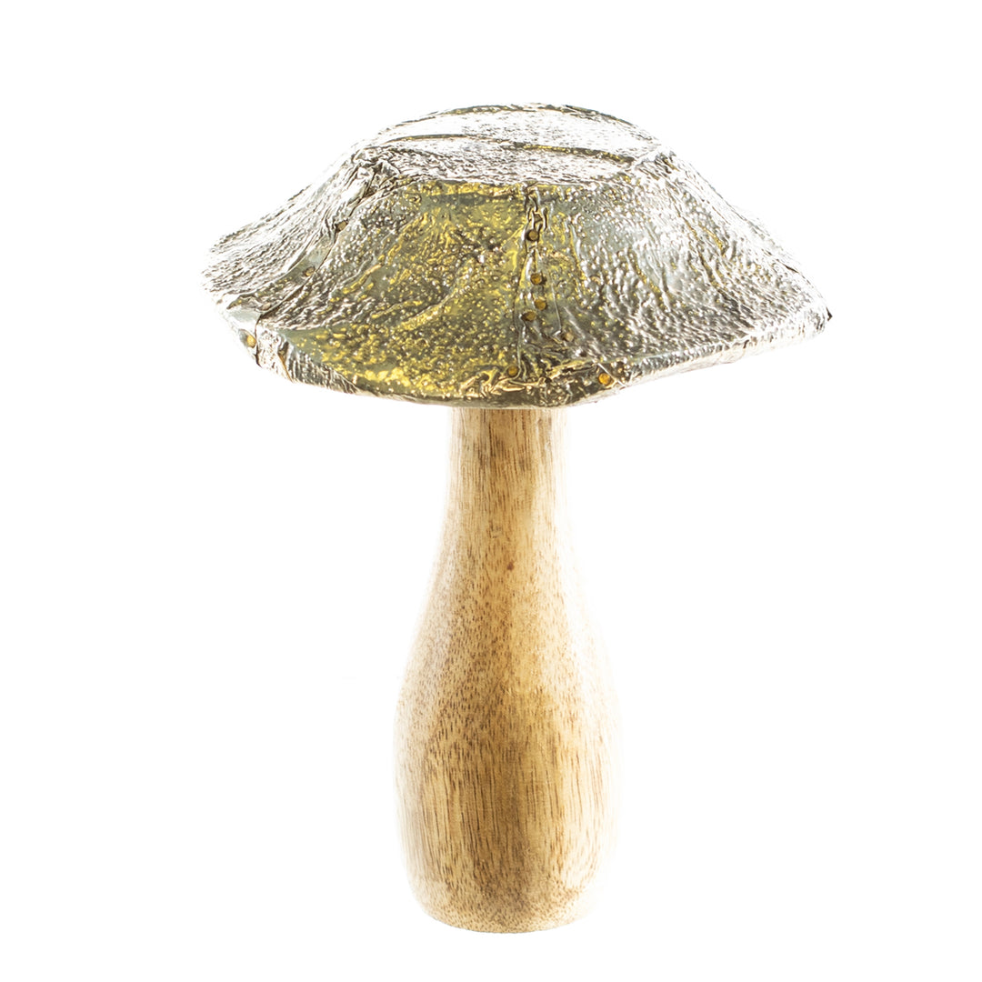 Wood and Metal Mushroom, Three Sizes Available