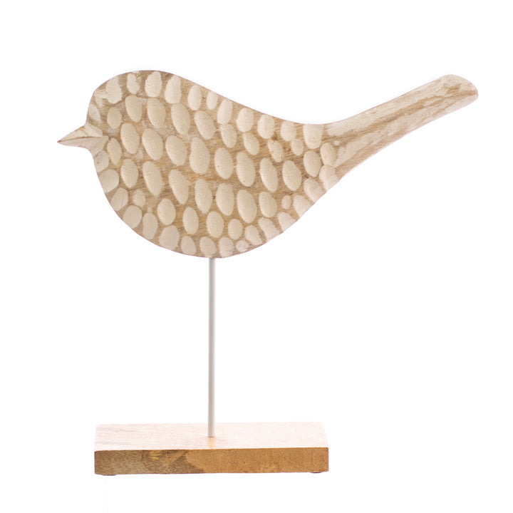 Carved Natural Bird - 2 Sizes