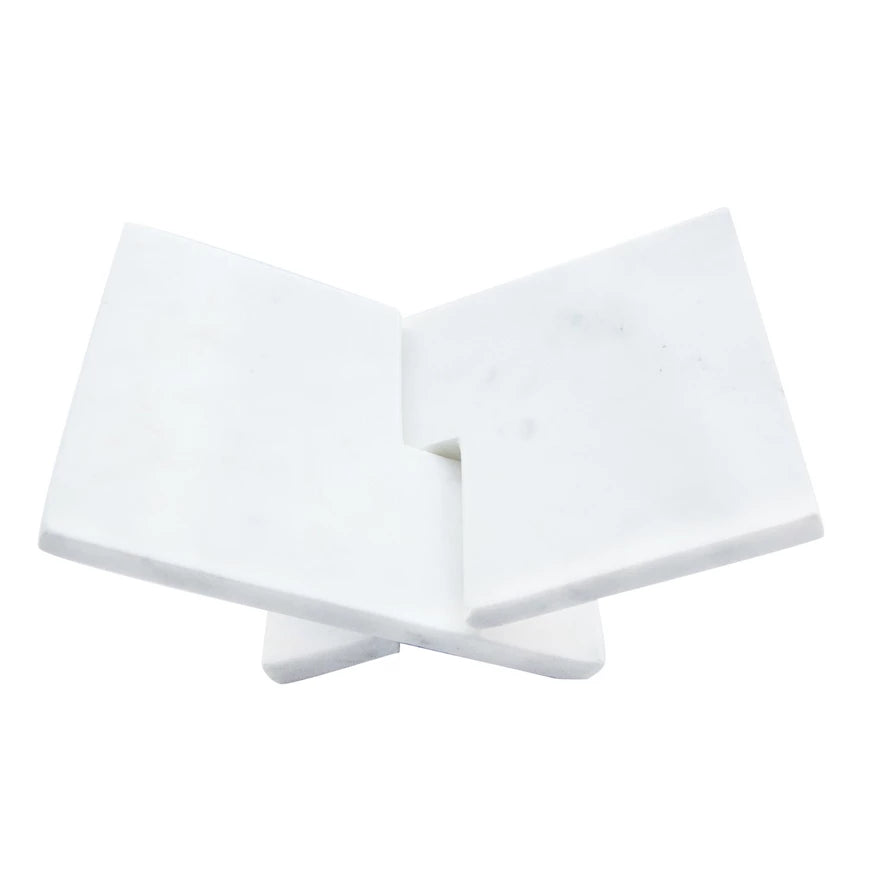 Interlocking Marble Book Holder