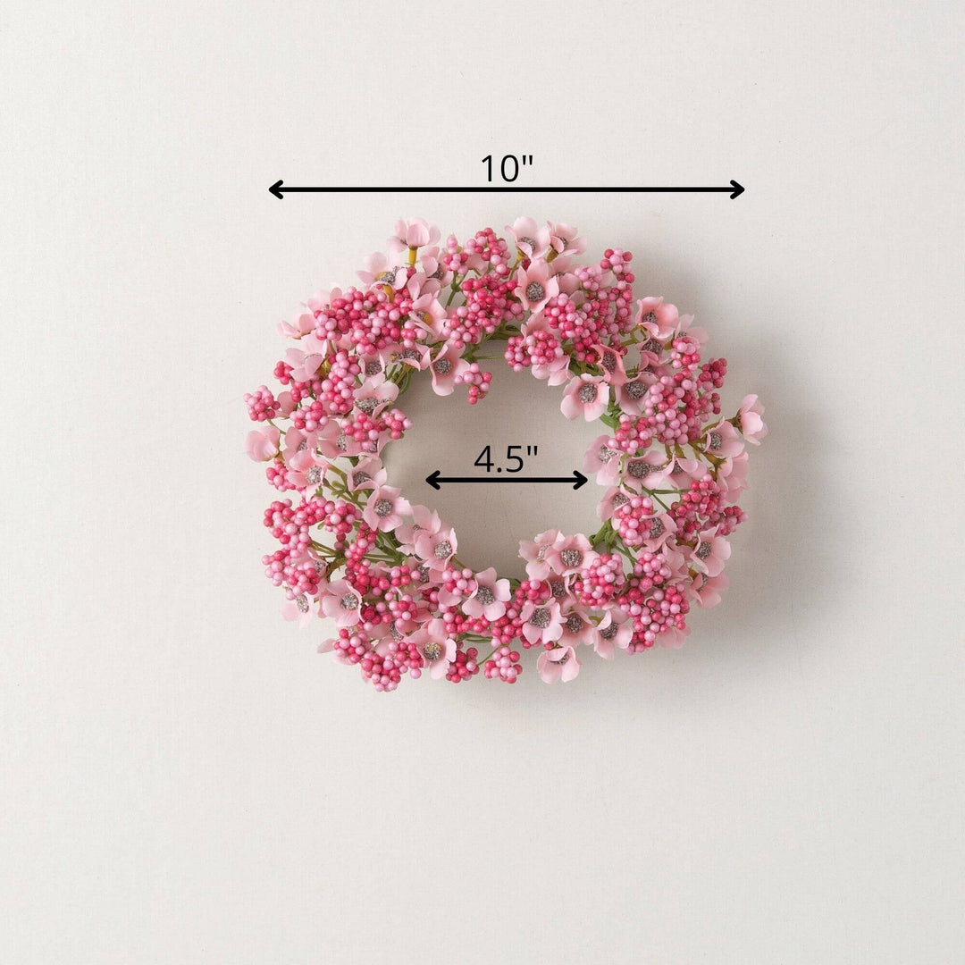 Floral 4.5" Candle Ring, Three Colors Available