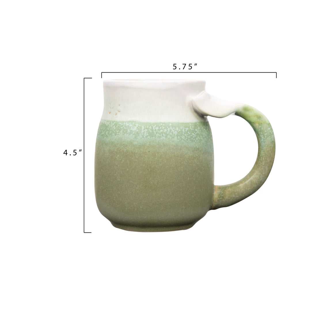 Mug with Whale Tail Handle, 3 Colors