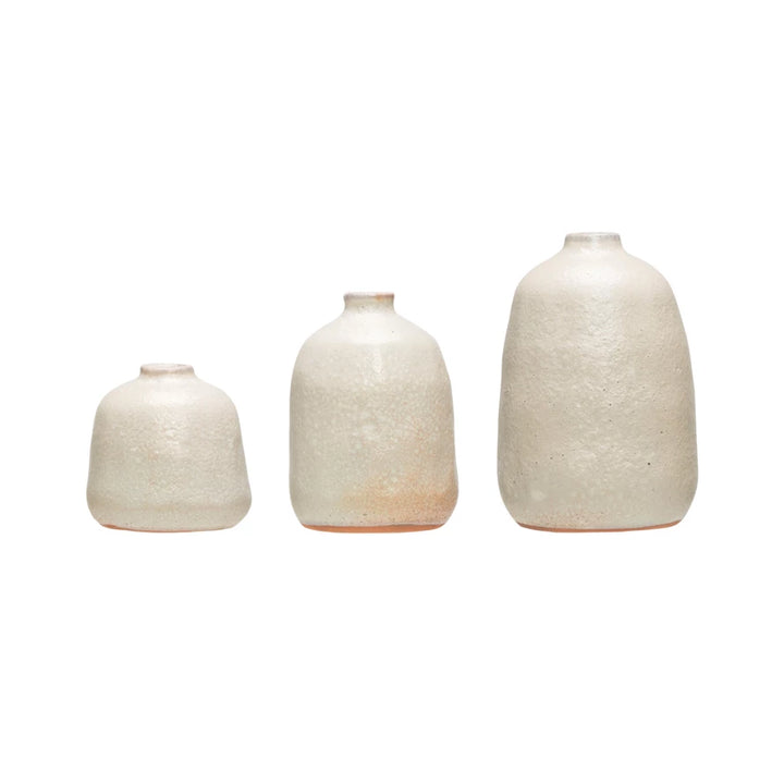 Terracotta Vases with Sand Finish, Three Sizes Available