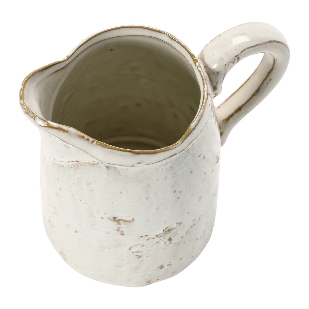 Stoneware Pitcher with Glaze