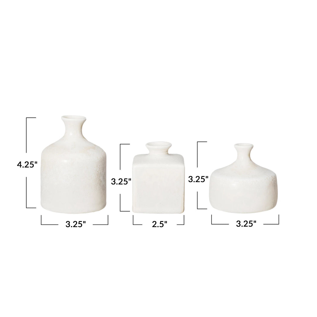 Stoneware Vases, Set of 3