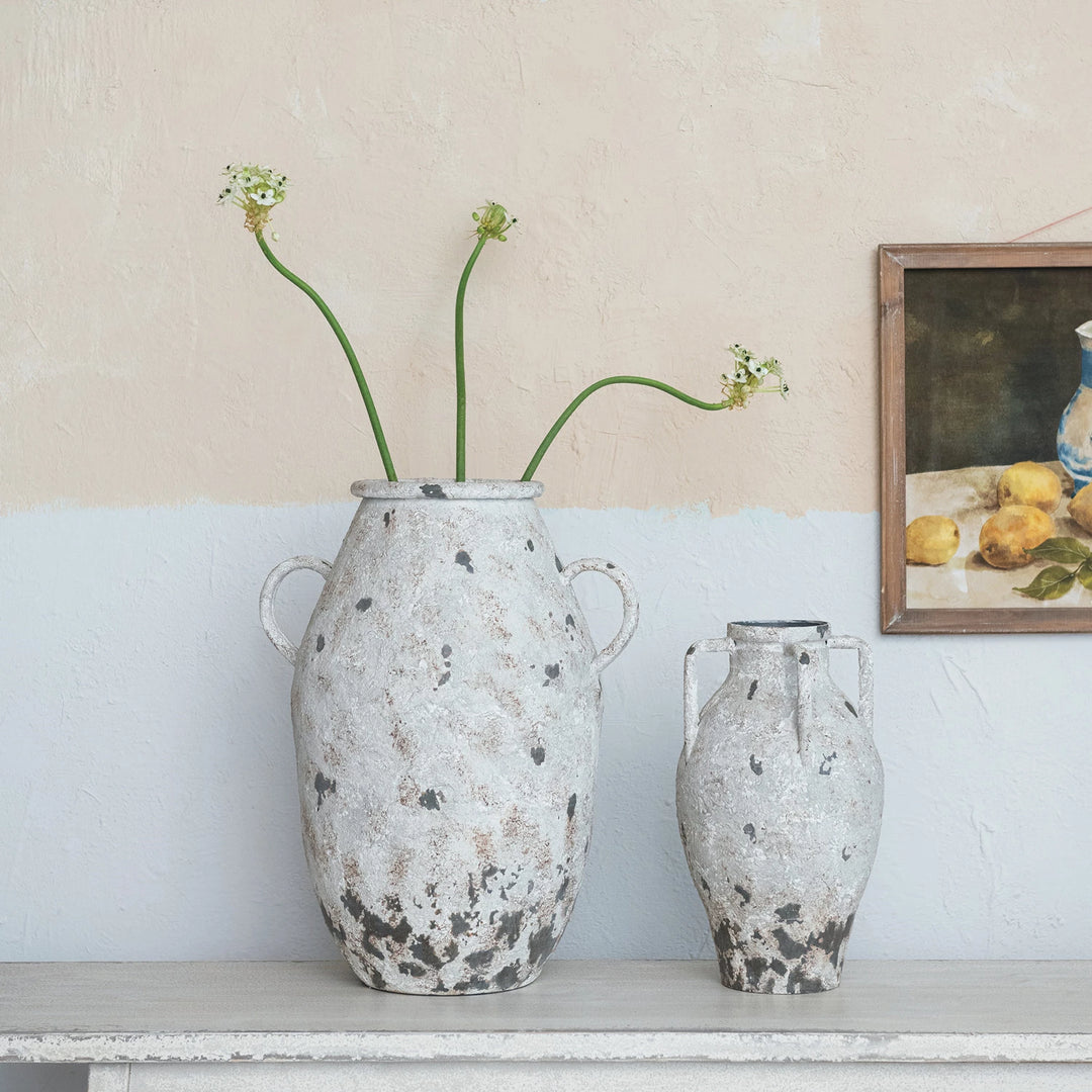 Metal Urn w/ Handles