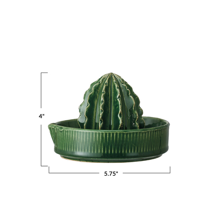 Stoneware Cactus Shaped Juicer