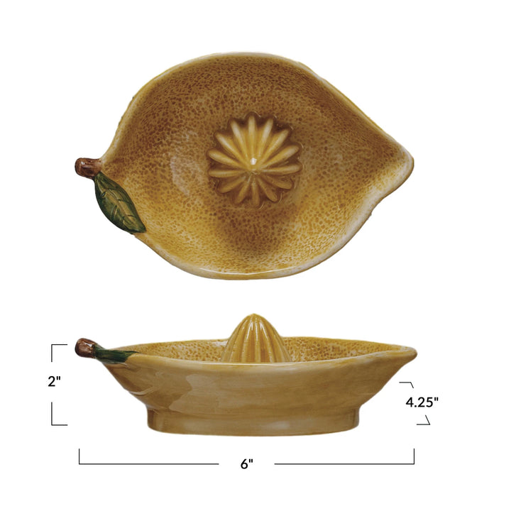 Stoneware Lemon Shaped Juicer